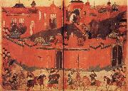 The Mongolen Sturmen and conquer Baghdad in 1258 unknow artist